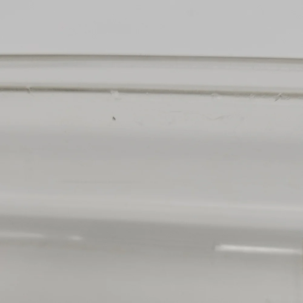 Clear Rectangular Glass Storage Dish - Transparent with Light Amber Tint